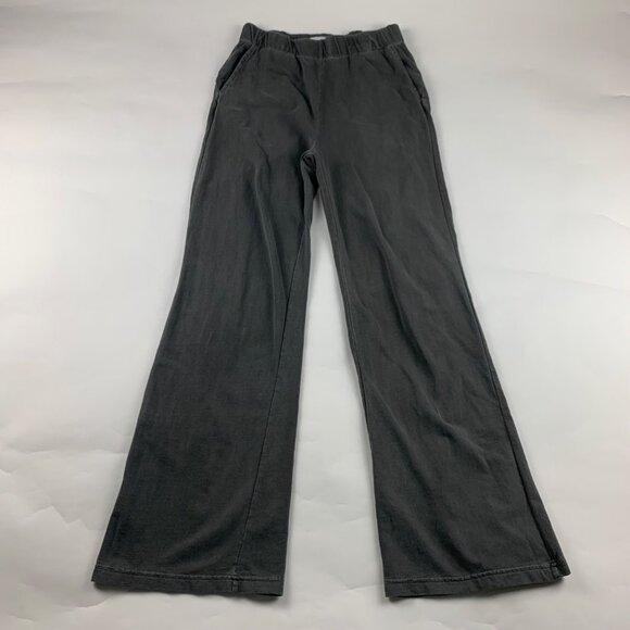 Talentless Washed Gray Jersey Knit High Rise Wide Leg Lounge Pant M - Picture 1 of 6